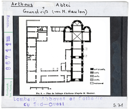 Vorschaubild Arthous: Abtei, Grundriss 